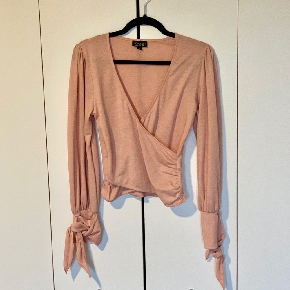 Topshop Blush Crop Top